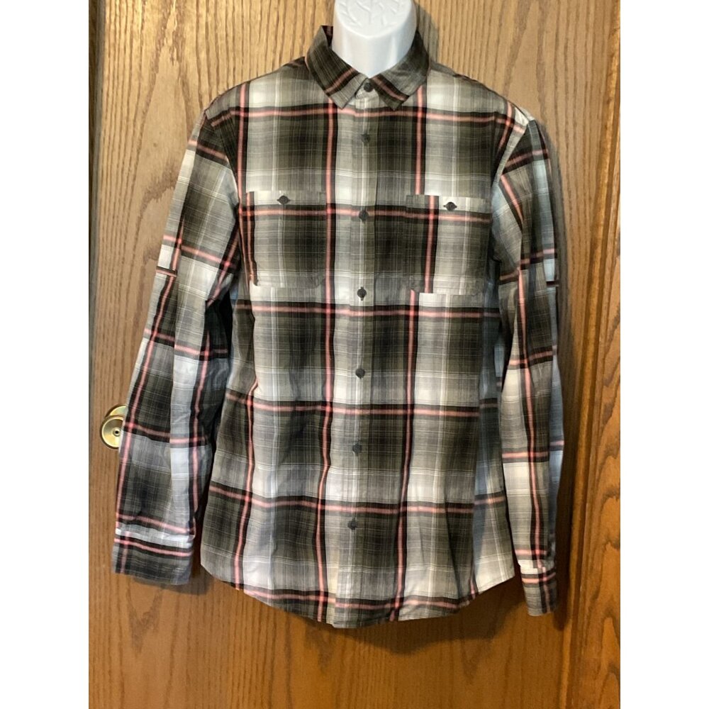 Urban Pipeline Awesomely Soft Ultimate Shirt M Plaid Long Sleeve Cotton